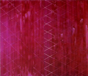 ＜紫鉱石＞1986年、245×280㎝、油彩・画布、セゾン現代美術館蔵